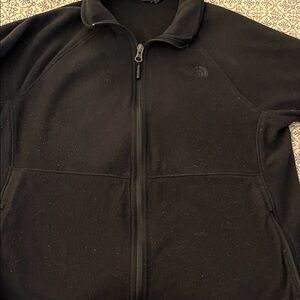 The North Face Classic Black Fleece Zip-Up Jacket